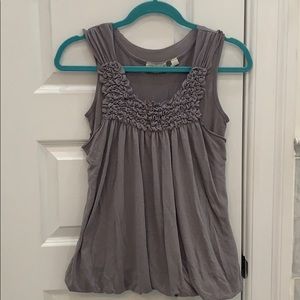 UO Kimchi & Blue two layer balloon hem top
